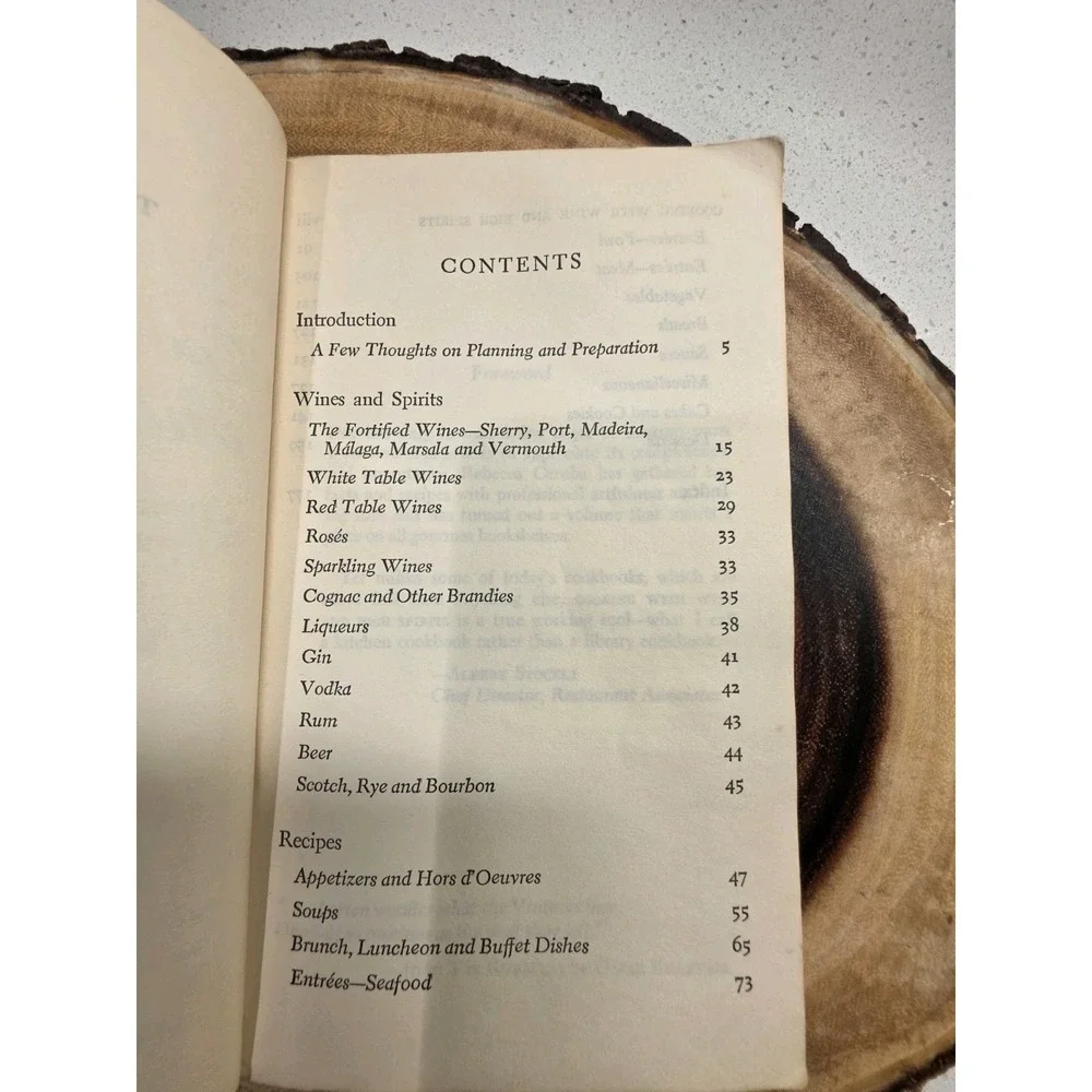 VINTAGE Cooking with Wine and High Spirits by Rebecca Caruba 1963 PAPERBACK